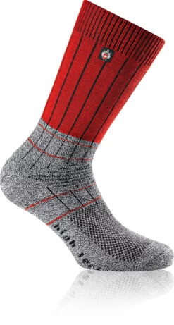 Rohner SAC Fibre High Tech Sokken, Grijs/rood