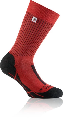 Rohner SAC Trek-Light L/R Sokken, Rood/zwart
