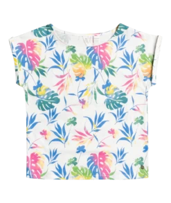 Roxy African Sunset SS Shirt Meisjes, Wit