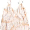 Roxy Got To Be Real Tanktop Dames, Wit/oranje -Sport- En Outdoorkleding roxy got to be real tank top women toast palm tree dreams 1