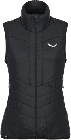 SALEWA Ortles Hybrid Tirol Wool Vest Dames, Zwart