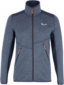SALEWA Piana Alpine Wool Jas Heren, Blauw