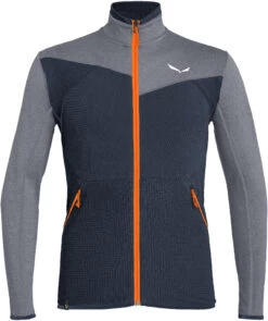 SALEWA Puez Hybrid Polarlite Hoodie Met Rits Heren, Blauw/grijs