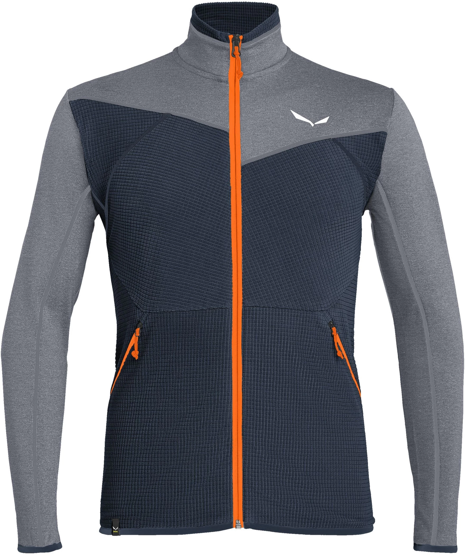 SALEWA Puez Hybrid Polarlite Hoodie Met Rits Heren, Blauw/grijs 3 SALEWA Puez Hybrid Polarlite Hoodie Met Rits Heren, Blauw/grijs