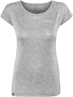 SALEWA Puez Melange Dry T-shirt Dames, Grijs