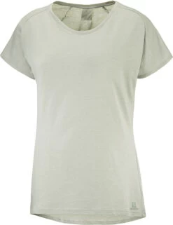 Salomon Essential Shaped SS Shirt Dames, Wit