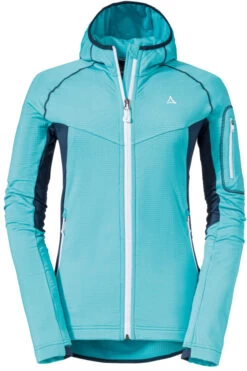 Schöffel Hydalen Fleece Hoody Women, Turquoise
