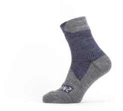 Sealskinz Waterproof All Weather Enkelsokken, Blauw/grijs