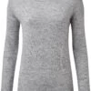 Sherpa Dali Sokkenhals Trui Dames, Grijs -Sport- En Outdoorkleding sherpa dali mock neck sweater women alloy 1