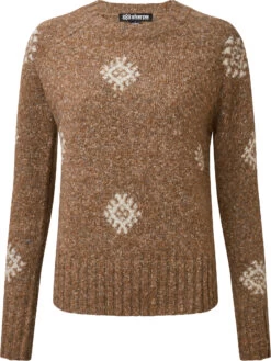 Sherpa Vindo Crew Sweater Dames, Bruin