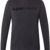 Super.natural 3D Signature Crew Sweater Heren, Zwart -Sport- En Outdoorkleding supernatural 3d signature crew sweater men jet black melange jet black 1