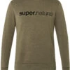 Super.natural 3D Signature Crew Sweater Heren, Olijf -Sport- En Outdoorkleding supernatural 3d signature crew sweater men olive night melange jet black 1