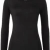 Super.natural Base 230 Ronde Hals Dames, Zwart -Sport- En Outdoorkleding supernatural base 230 crew neck women jet black 1