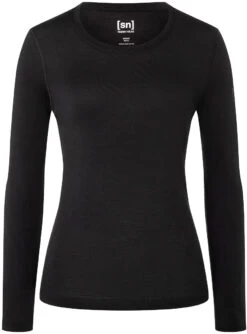 Super.natural Base 230 Ronde Hals Dames, Zwart