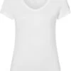 Super.natural BASE V-NECK TEE 140 Dames, Wit -Sport- En Outdoorkleding supernatural base v neck tee 140 women fresh white 1