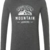 Super.natural Mountain Lovers LS Shirt Heren, Grijs -Sport- En Outdoorkleding supernatural mountain lovers ls shirt men pirate grey melange feather grey 1