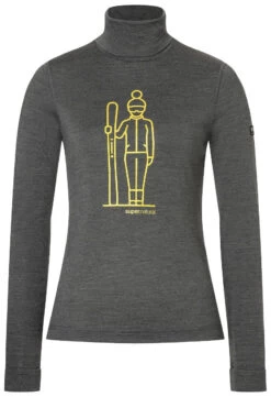 Super.natural Skieuese Schildpadhals Dames, Grijs