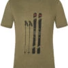 Super.natural Skiing Gear Tee Heren, Olijf -Sport- En Outdoorkleding supernatural skiing gear tee men olive night melange jet black aurora red 1