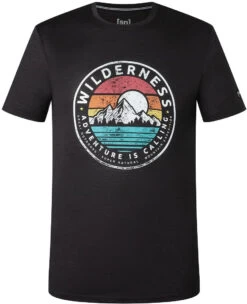 Super.natural Wilderness Tee Heren, Zwart