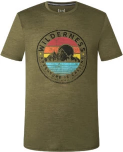 Super.natural Wilderness Tee Heren, Olijf