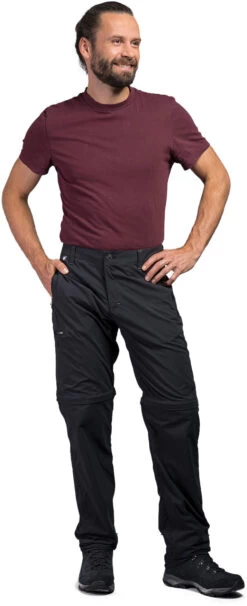 Tatonka Travel Afritsbare Broek Heren, Zwart