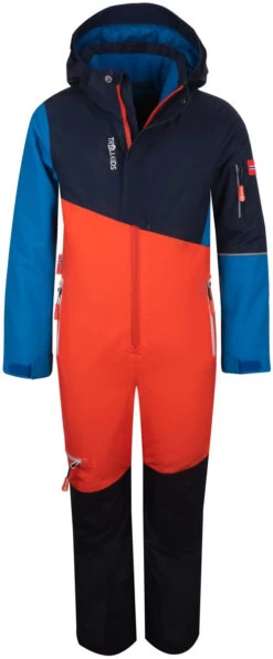 TROLLKIDS Hallingdal Sneeuwpak Kinderen, Blauw/oranje