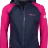 TROLLKIDS Haugesund Jas Kinderen, Blauw/roze -Sport- En Outdoorkleding trollkids haugesund jacket kids navy magenta 1
