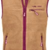 TROLLKIDS Hemsedal Vest Kinderen, Bruin -Sport- En Outdoorkleding trollkids hemsedal vest kids honey fireberry 1