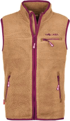 TROLLKIDS Hemsedal Vest Kinderen, Bruin