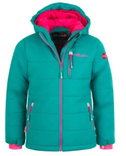 TROLLKIDS Hemsedal XT Sneeuwjas Kinderen, Turquoise/roze