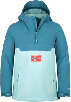 TROLLKIDS Kirkenes Anorak Meisjes, Petrol/blauw