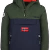 TROLLKIDS Kirkenes Anorak Kinderen, Groen/blauw 2 TROLLKIDS Kirkenes Anorak Kinderen, Groen/blauw -Sport- En Outdoorkleding trollkids kirkenes anorak kids forest green navy flame orange 1