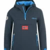 TROLLKIDS Kirkenes Anorak Kinderen, Blauw -Sport- En Outdoorkleding trollkids kirkenes anorak kids navy medium blue 1
