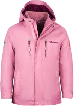TROLLKIDS Lofoten 3in1 Jas Kinderen, Roze