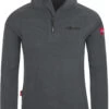 TROLLKIDS Rondane Shirt Met Halve Rits Kinderen, Grijs -Sport- En Outdoorkleding trollkids rondane half zip shirt kids grey melange 1
