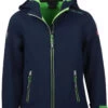 TROLLKIDS Trollfjord Jas Kinderen, Blauw/groen -Sport- En Outdoorkleding trollkids trollfjord jacket kids bla groen 1