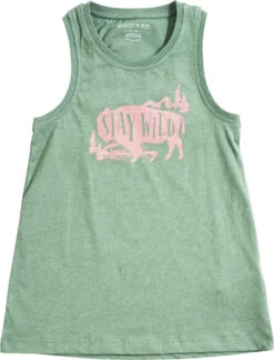 United By Blue Stay Wild Tanktop Meisjes, Groen