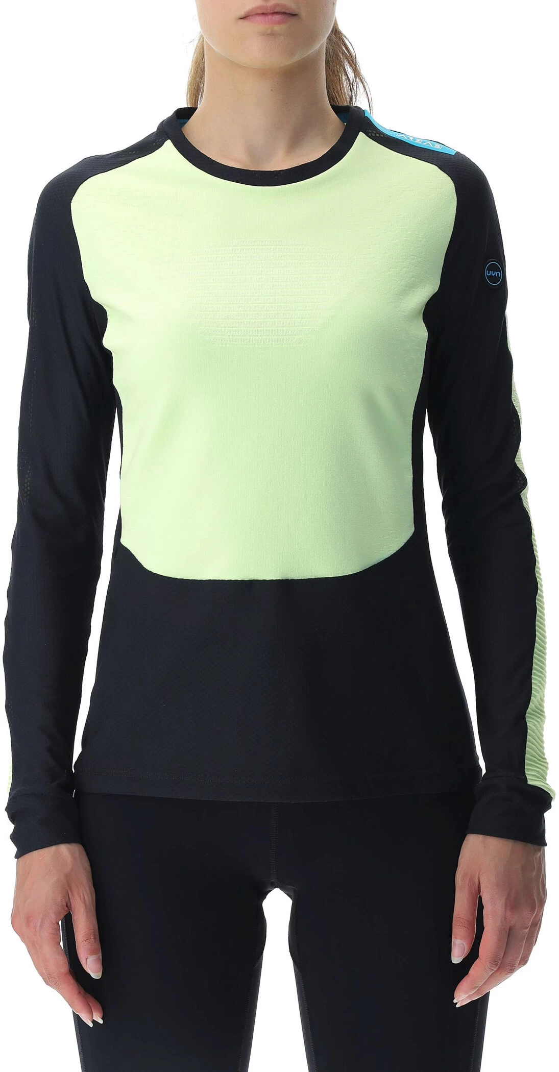 UYN Crossover Shirt Met Lange Mouwen Dames, Zwart/geel 3 UYN Crossover Shirt Met Lange Mouwen Dames, Zwart/geel