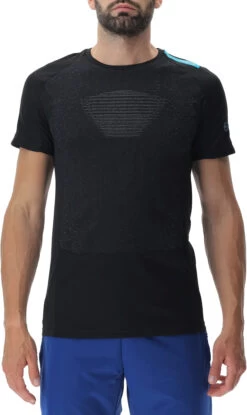 UYN Crossover Shirt Met Korte Mouwen Heren, Zwart