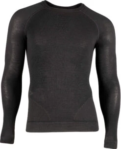 UYN Fusyon Cashmere UW Longsleeve Shirt Heren, Zwart