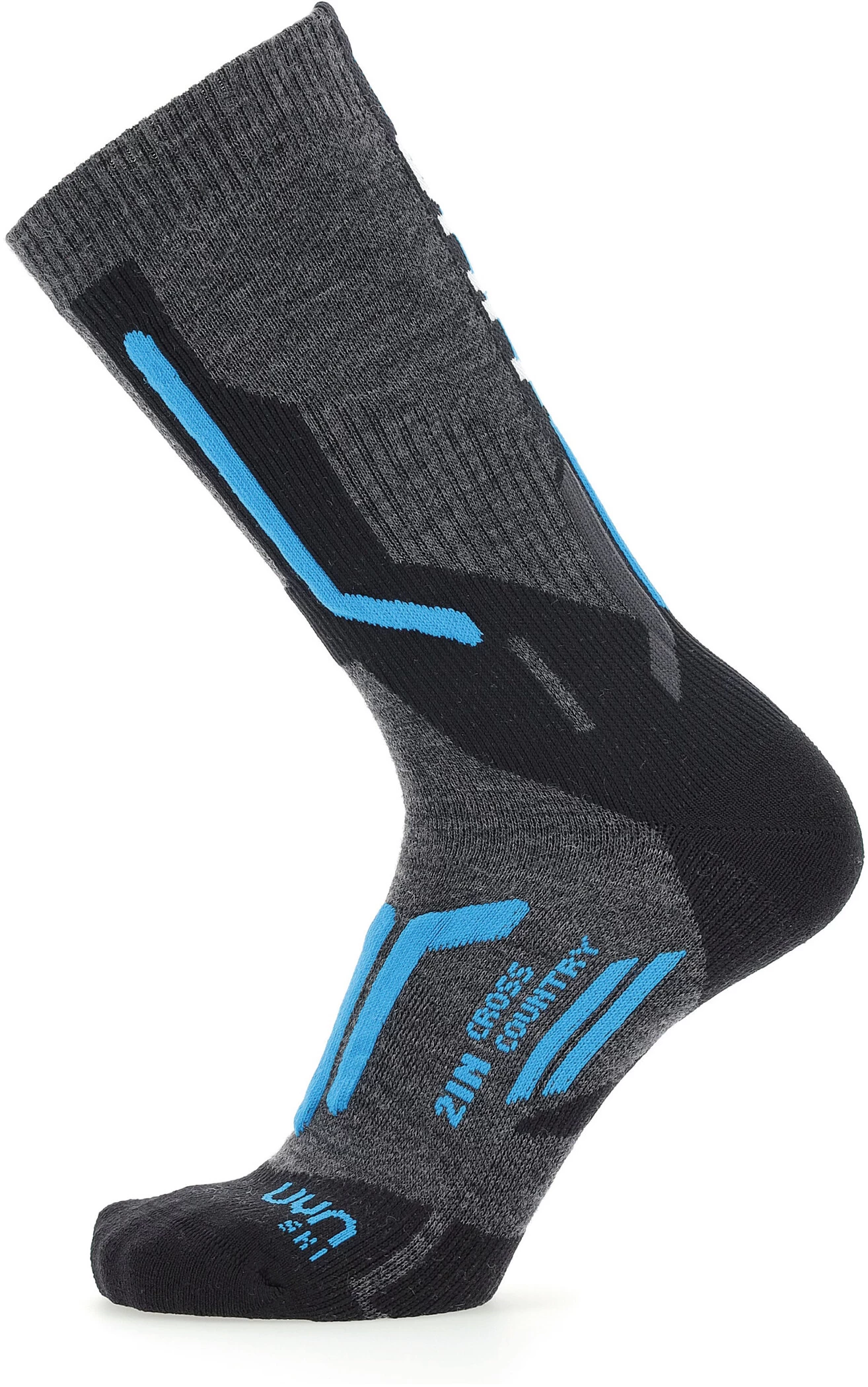 UYN Ski Cross Country 2in Sokken Heren, Grijs 3 UYN Ski Cross Country 2in Sokken Heren, Grijs