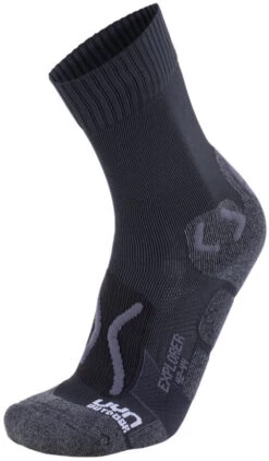 UYN Trekking Outdoor Expl**** Sokken Heren, Zwart