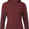 VAUDE Elope Hybride Jas Dames, Rood -Sport- En Outdoorkleding vaude elope hybrid jacket women dark cherry 1