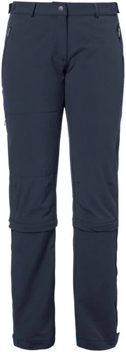 VAUDE Farley II Stretch T-Zip Capri Dames, Blauw