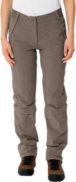 VAUDE Farley Stretch III Capri T-Zip Broek Dames, Beige
