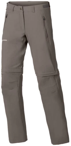 VAUDE Farley Stretch Zip-Off T-Zip Broek Dames, Beige