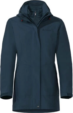 VAUDE Idris III 3in1 Parka Dames, Blauw