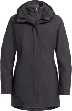 VAUDE Idris III 3in1 Parka Dames, Zwart