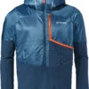 VAUDE Larice Jas Met Halve Rits Heren, Blauw