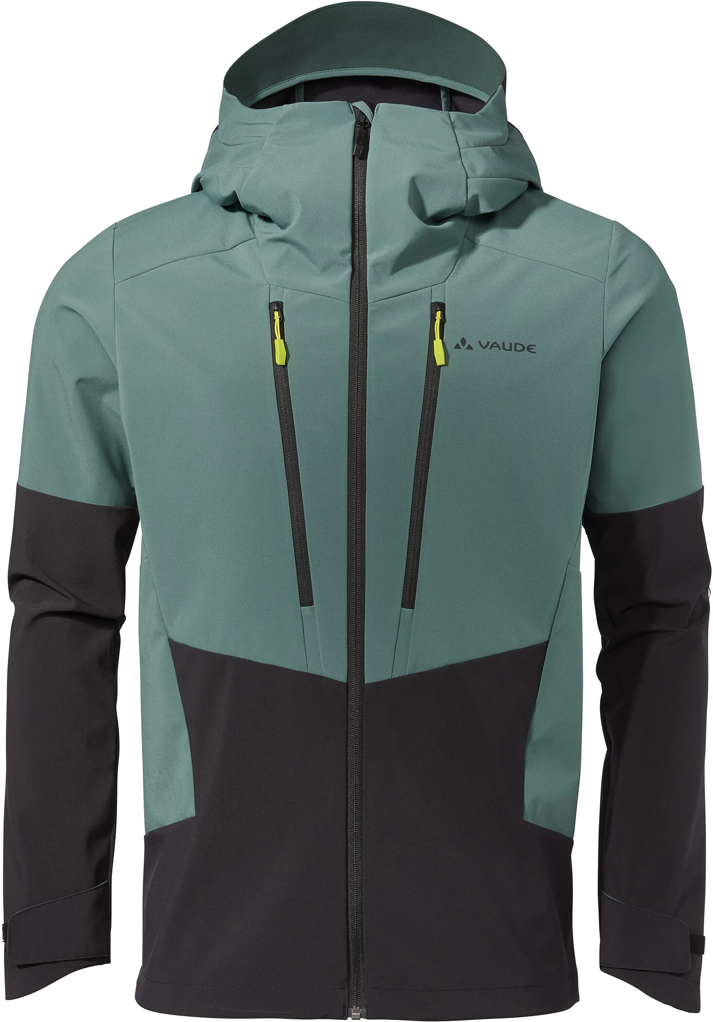 VAUDE Monviso Softshell Jas Heren, Groen/grijs 3 VAUDE Monviso Softshell Jas Heren, Groen/grijs